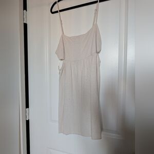 Cream Sleeveless Dress